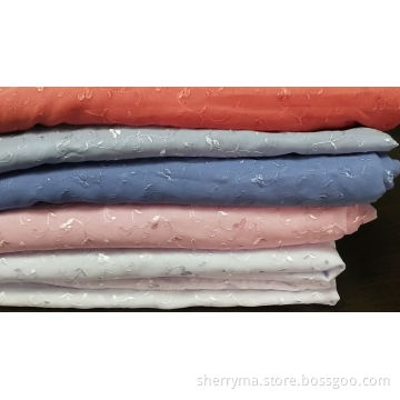 Plain embroidered japanese chiffon fabric